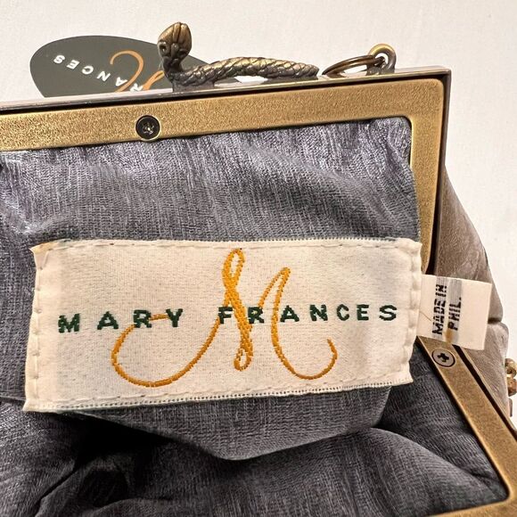 Mary Frances Satin Evening Bag Sequin Embellishment - Picture 6 of 11